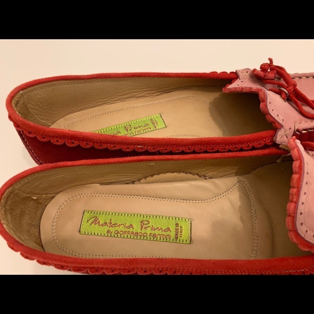 Goffredo Fantini  Red Loafers Size 39 - Picture 4 of 6